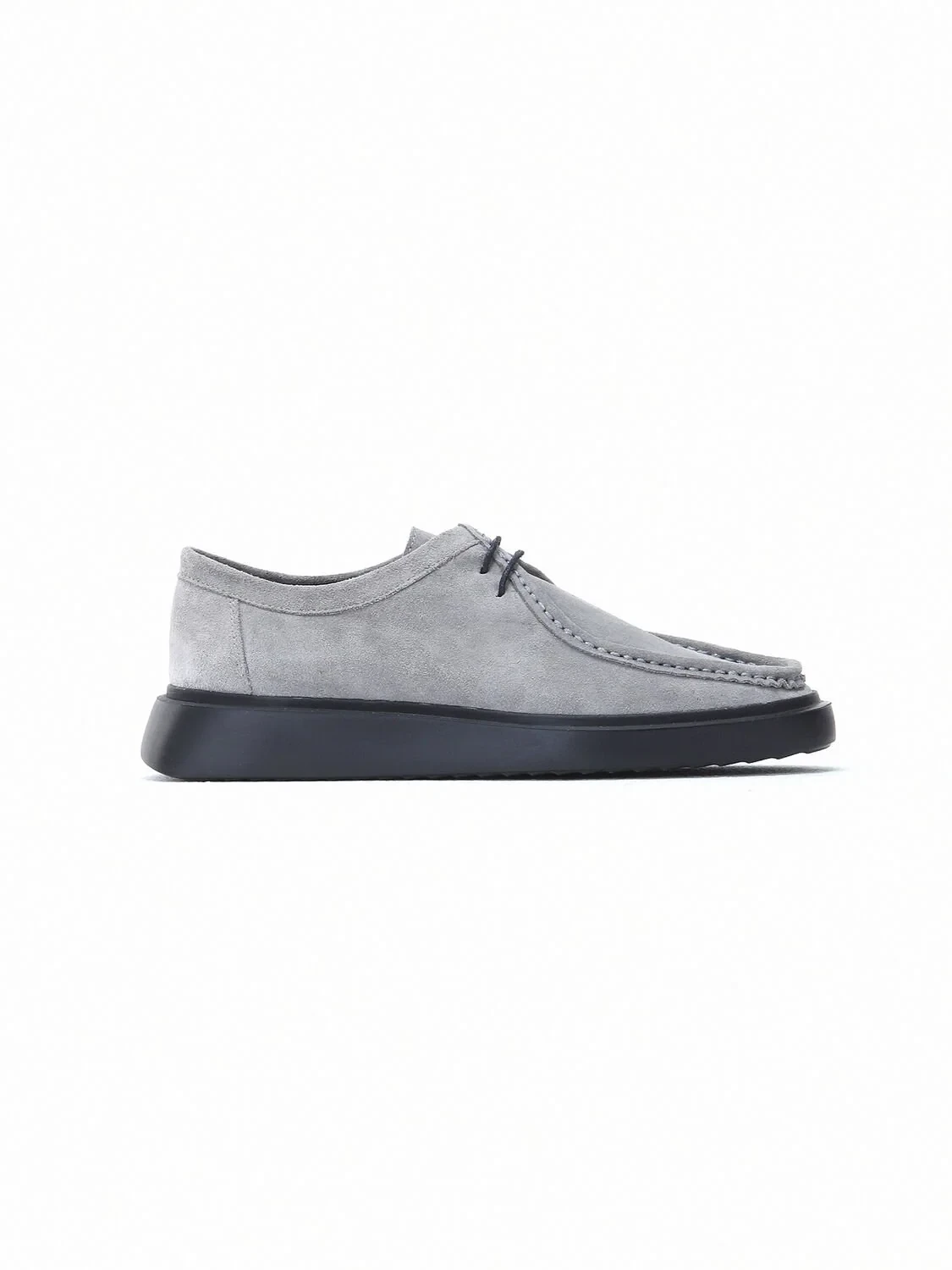 Light Grey Leather Shoes - 1