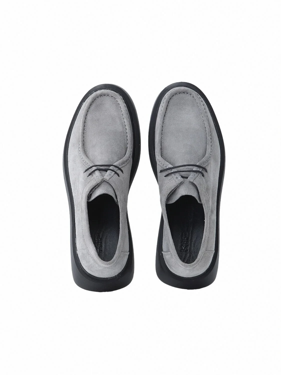 Light Grey Leather Shoes - 5