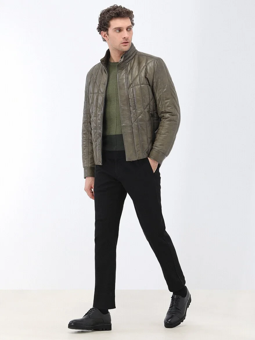 Light Khaki Knitwear Sweatshirt - 4