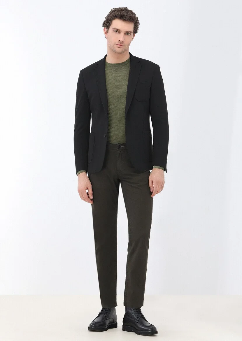 Light Khaki Knitwear Sweatshirt - 3