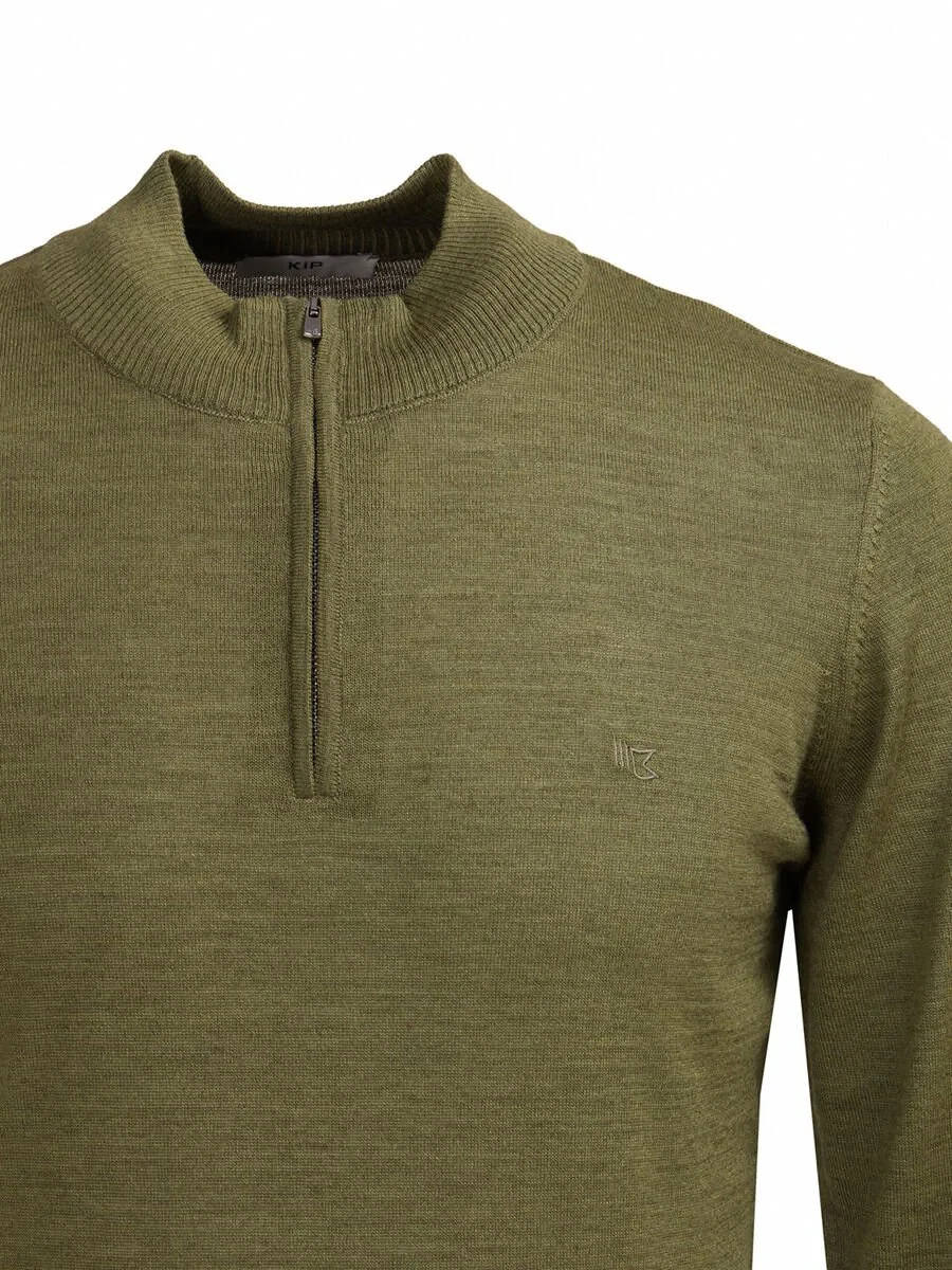 Light Khaki Knitwear Sweatshirt - 2
