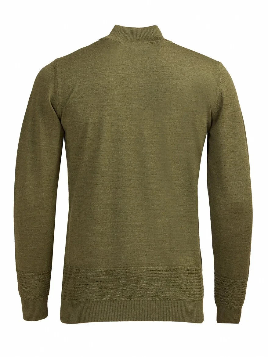 Light Khaki Knitwear Sweatshirt 