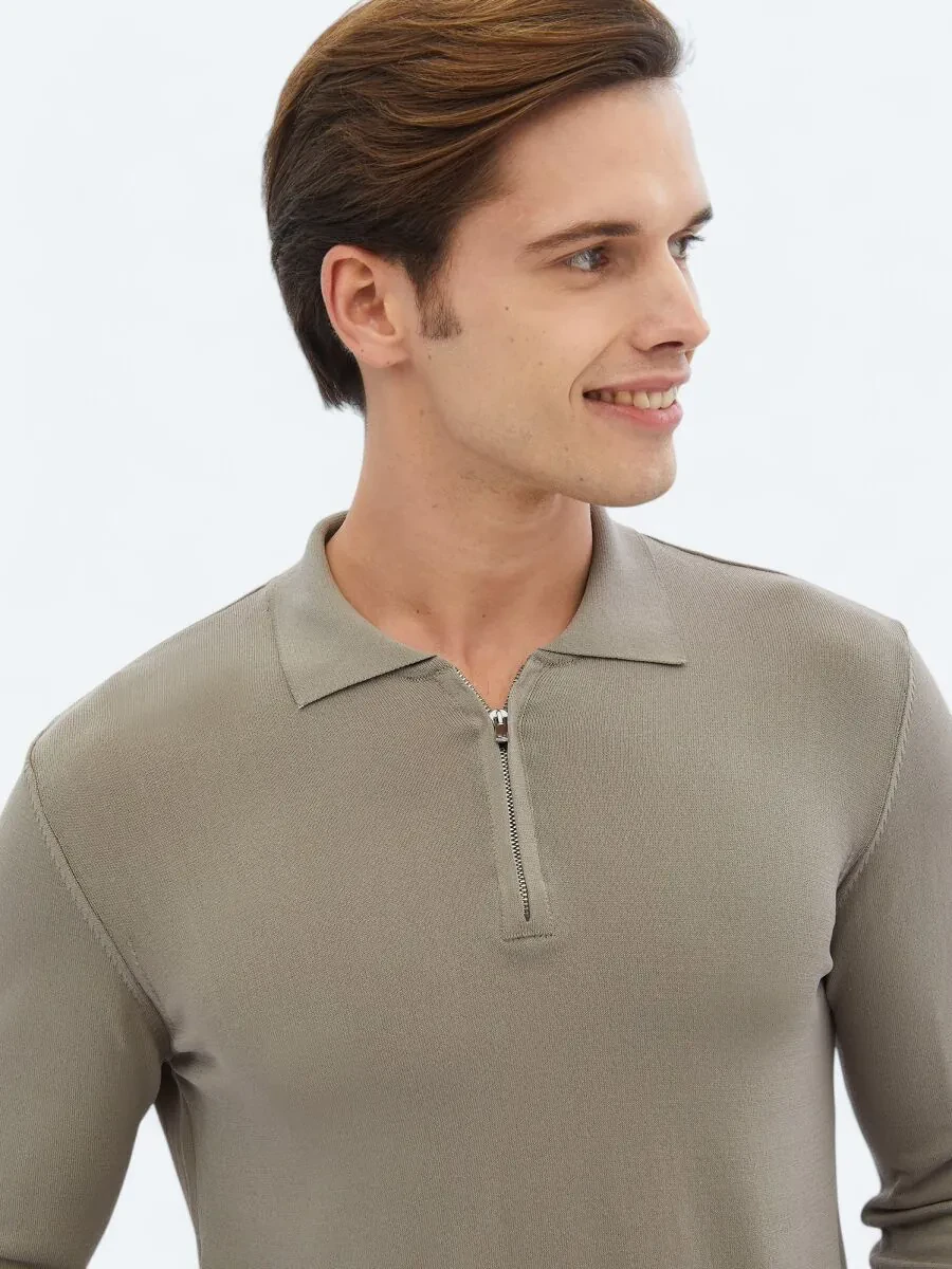 Light Mink Knitwear Sweatshirt - 3