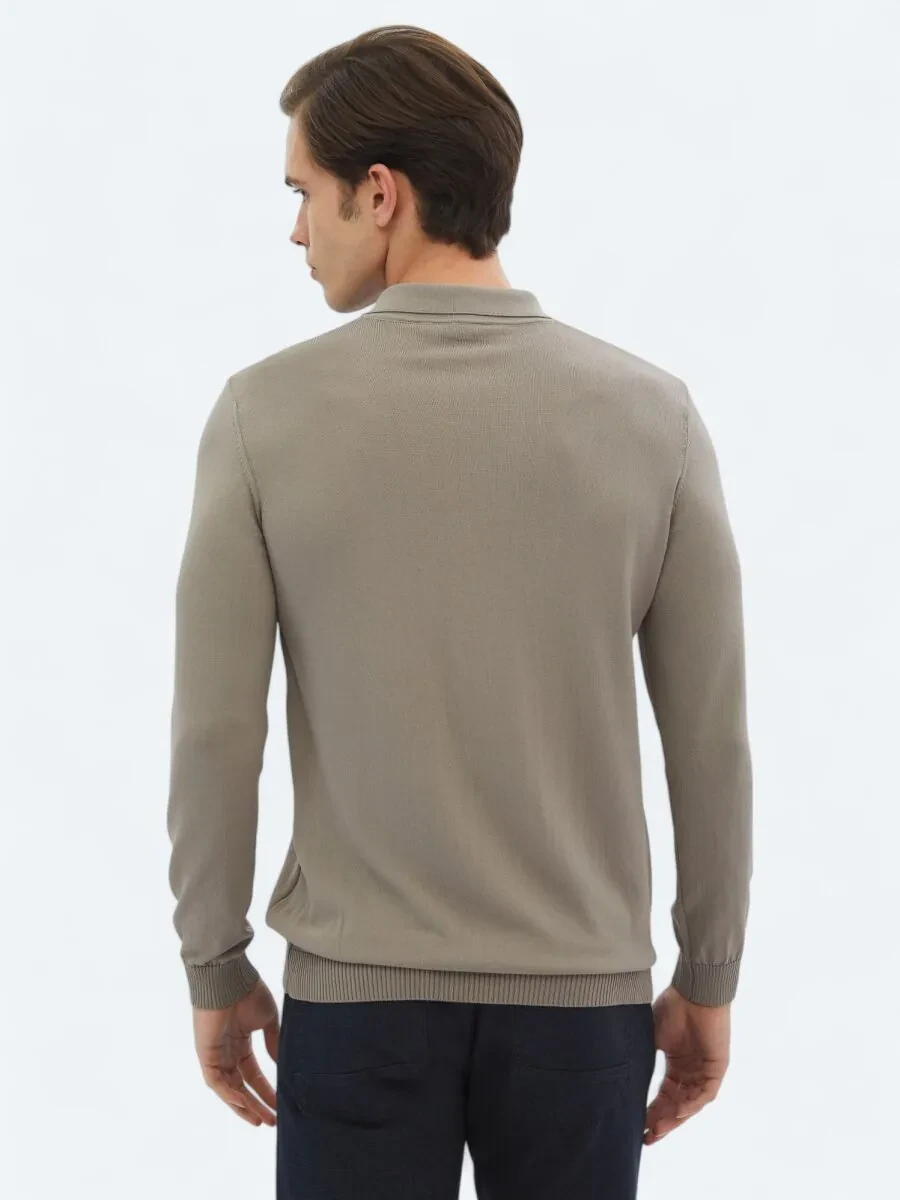 Light Mink Knitwear Sweatshirt - 5