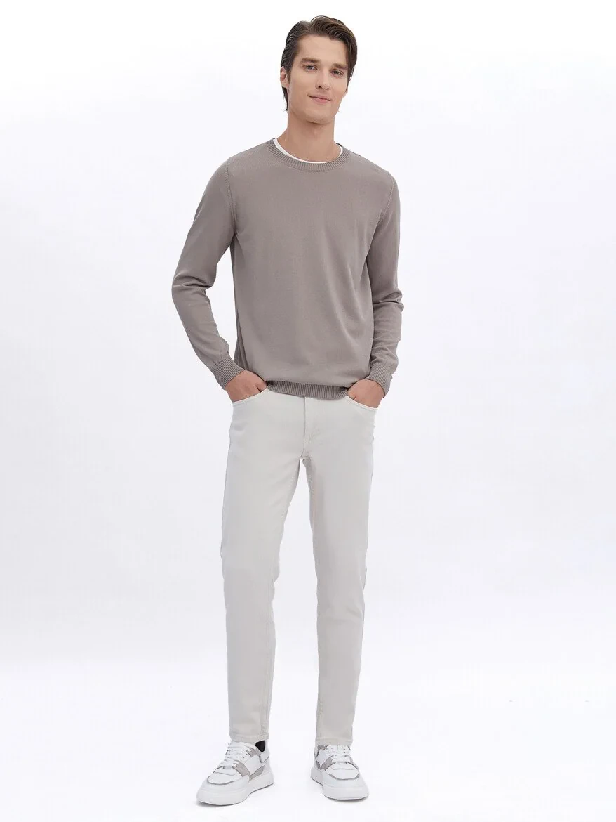 Light Mink Knitwear Sweatshirt - 2