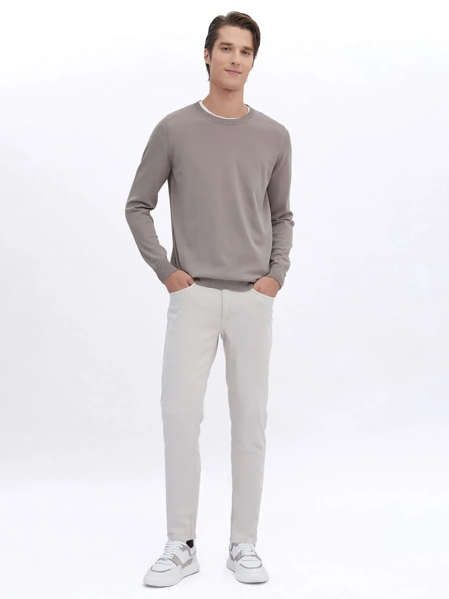 Light Mink Knitwear Sweatshirt - 2