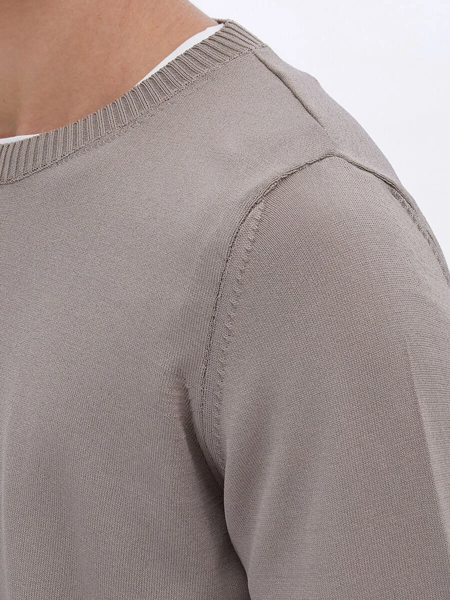 Light Mink Knitwear Sweatshirt - 4