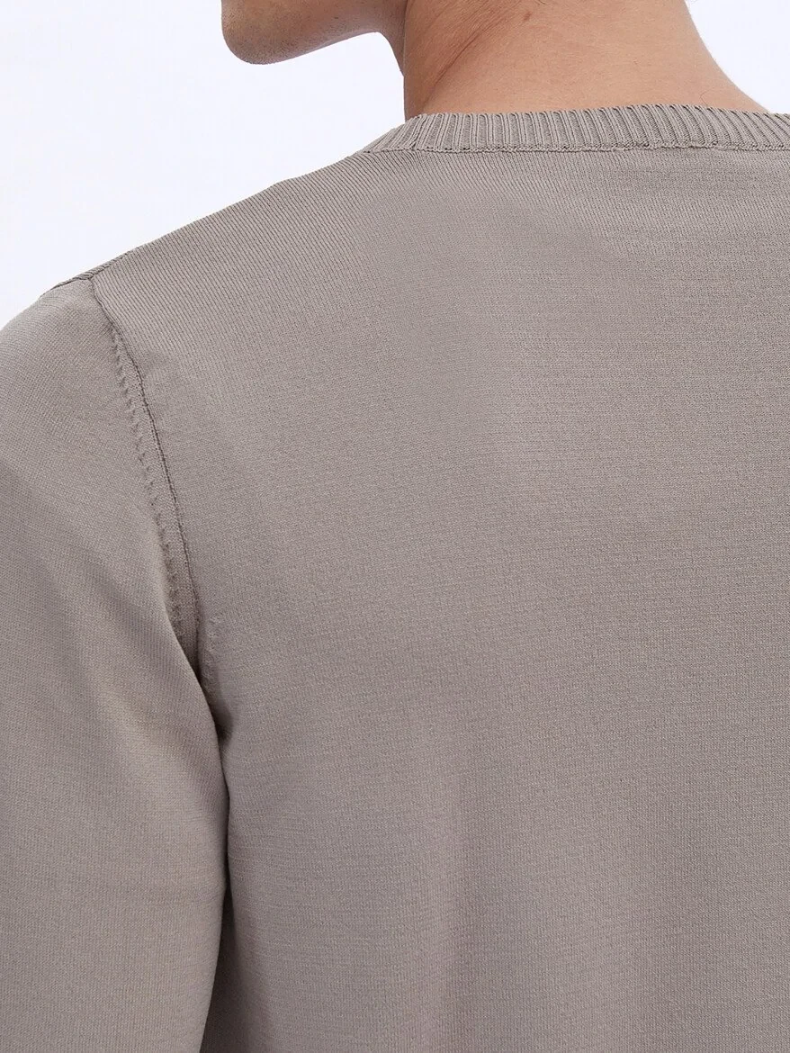 Light Mink Knitwear Sweatshirt - 5