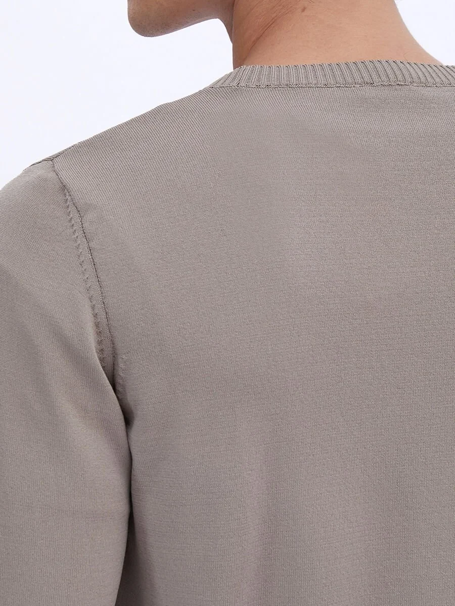 Light Mink Knitwear Sweatshirt - 5