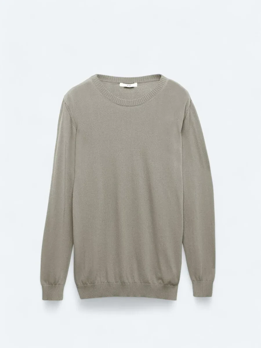 Light Mink Knitwear Sweatshirt - 7