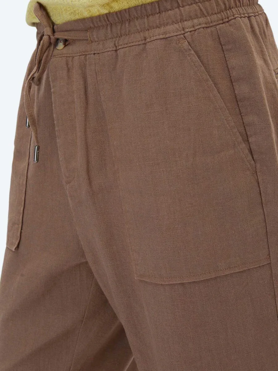 Light Mink Weaving Jogging Fit Casual Trousers - 5