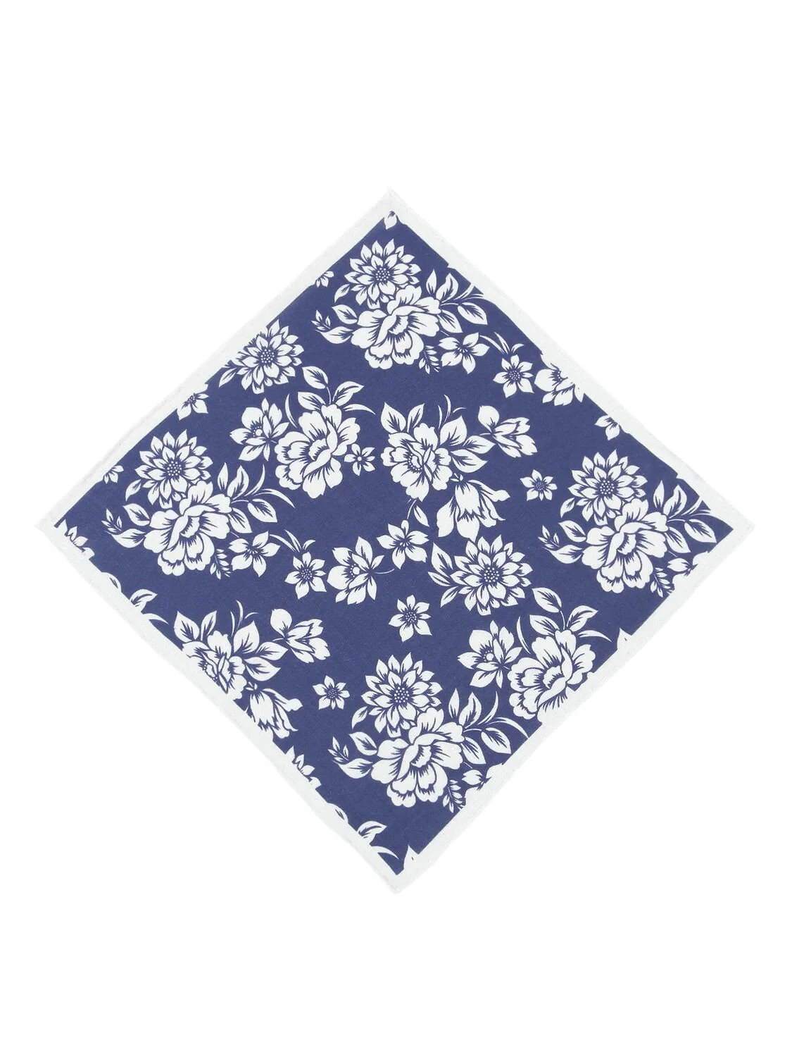 Light Navy Blue %100 Keten Handkerchief - 1