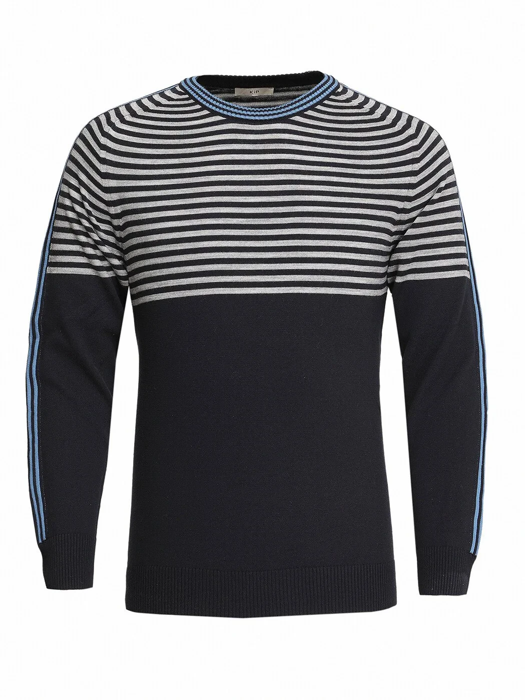 Light Navy Blue Knitwear Sweatshirt - 6