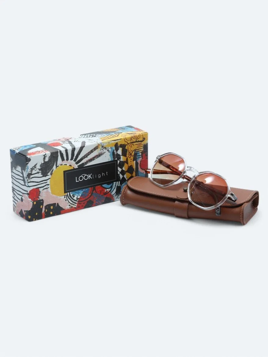 LOOKLight Brown Glasses 