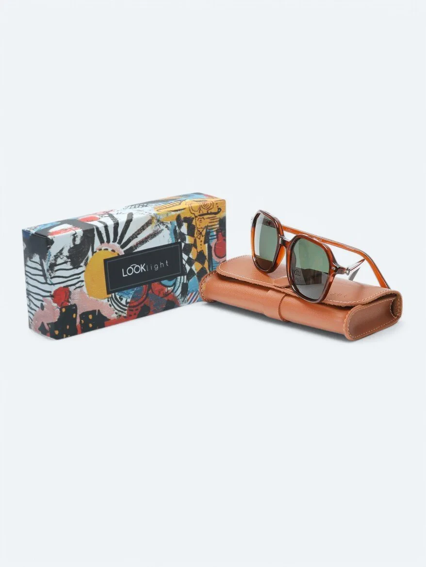 LOOKLight Brown Glasses 