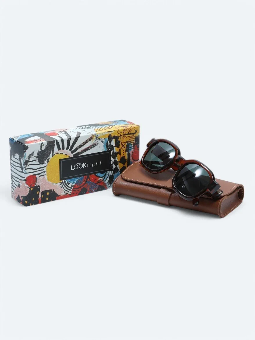 LOOKLight Brown Glasses 