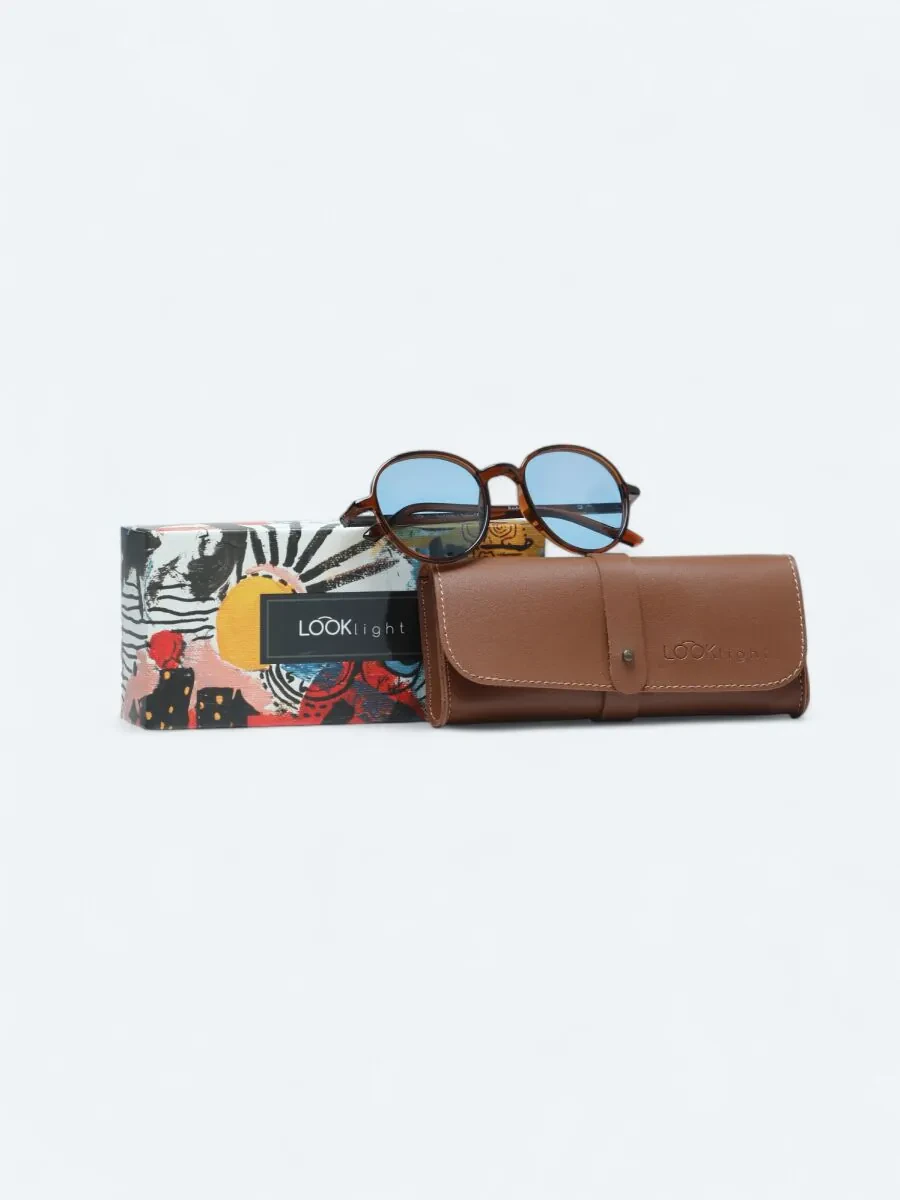 LOOKLight Brown Glasses - 4
