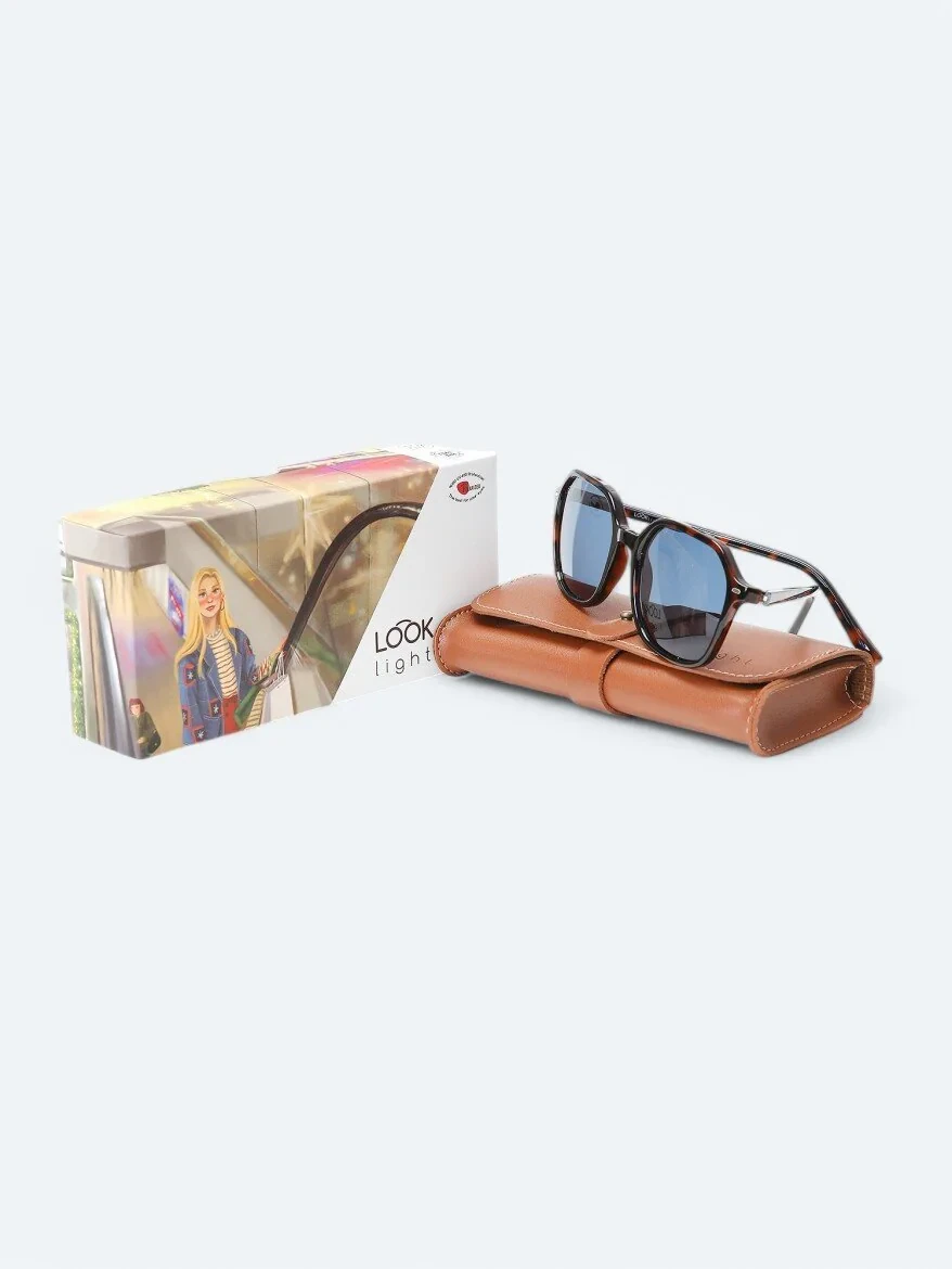 LOOKLight Dark Brown Glasses 