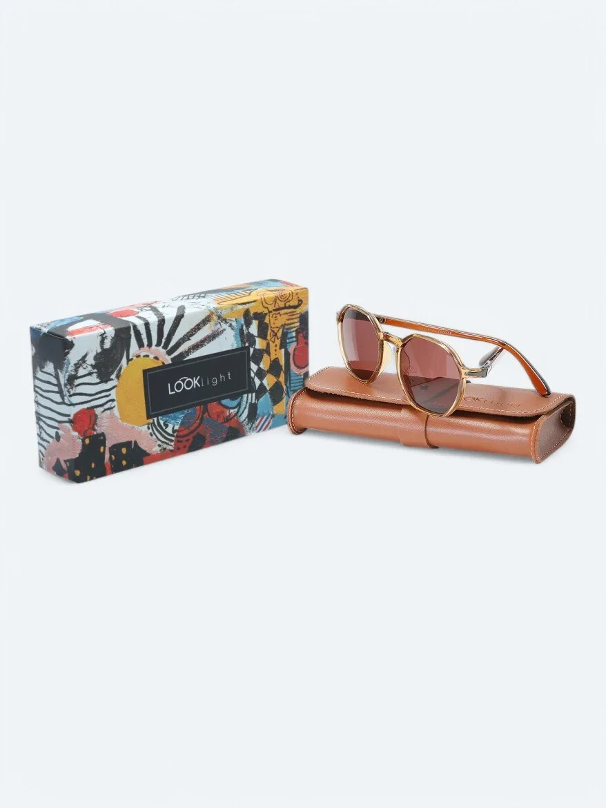 LOOKLight Light Brown Glasses 