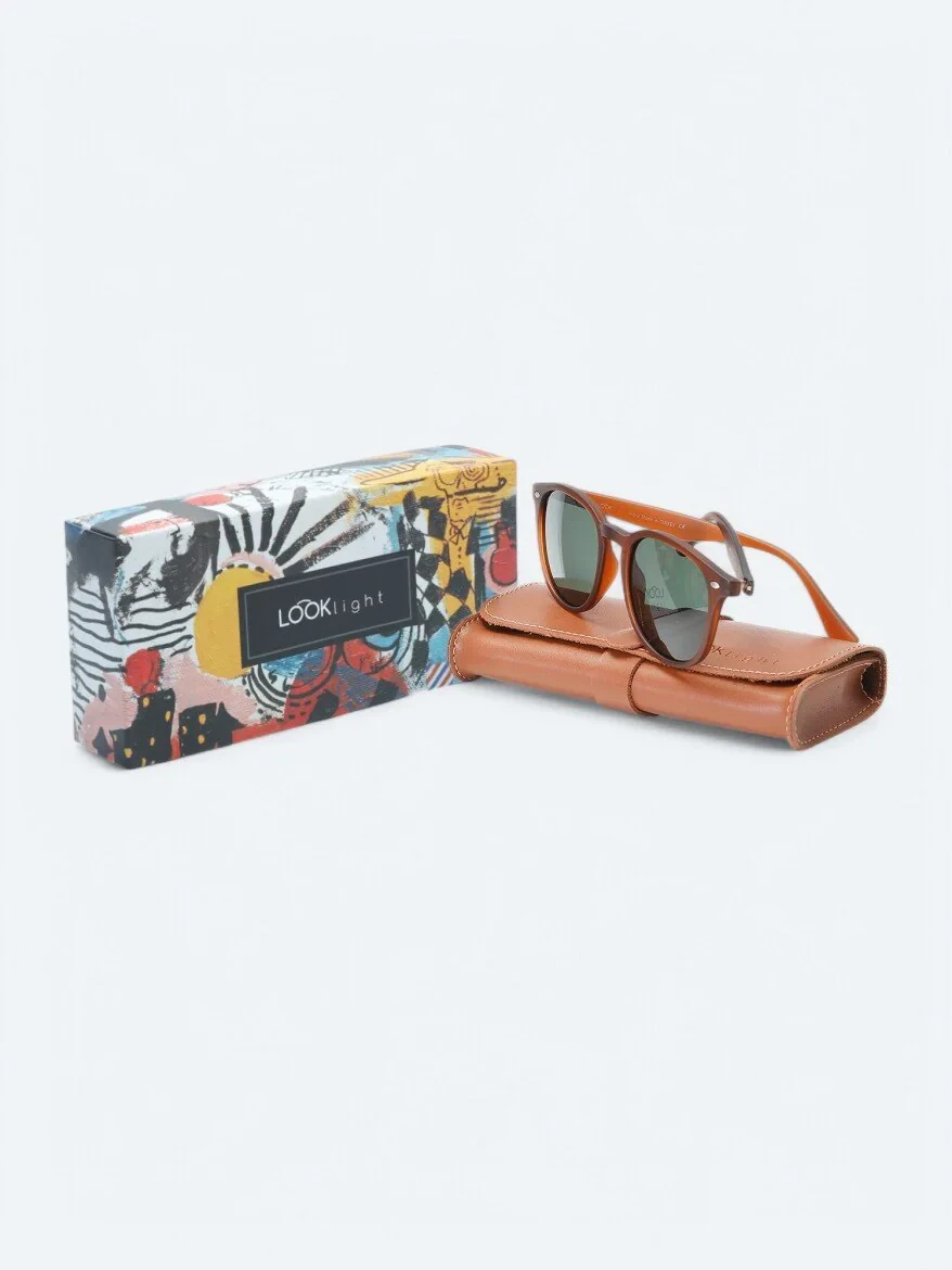 LOOKLight Light Brown Glasses 