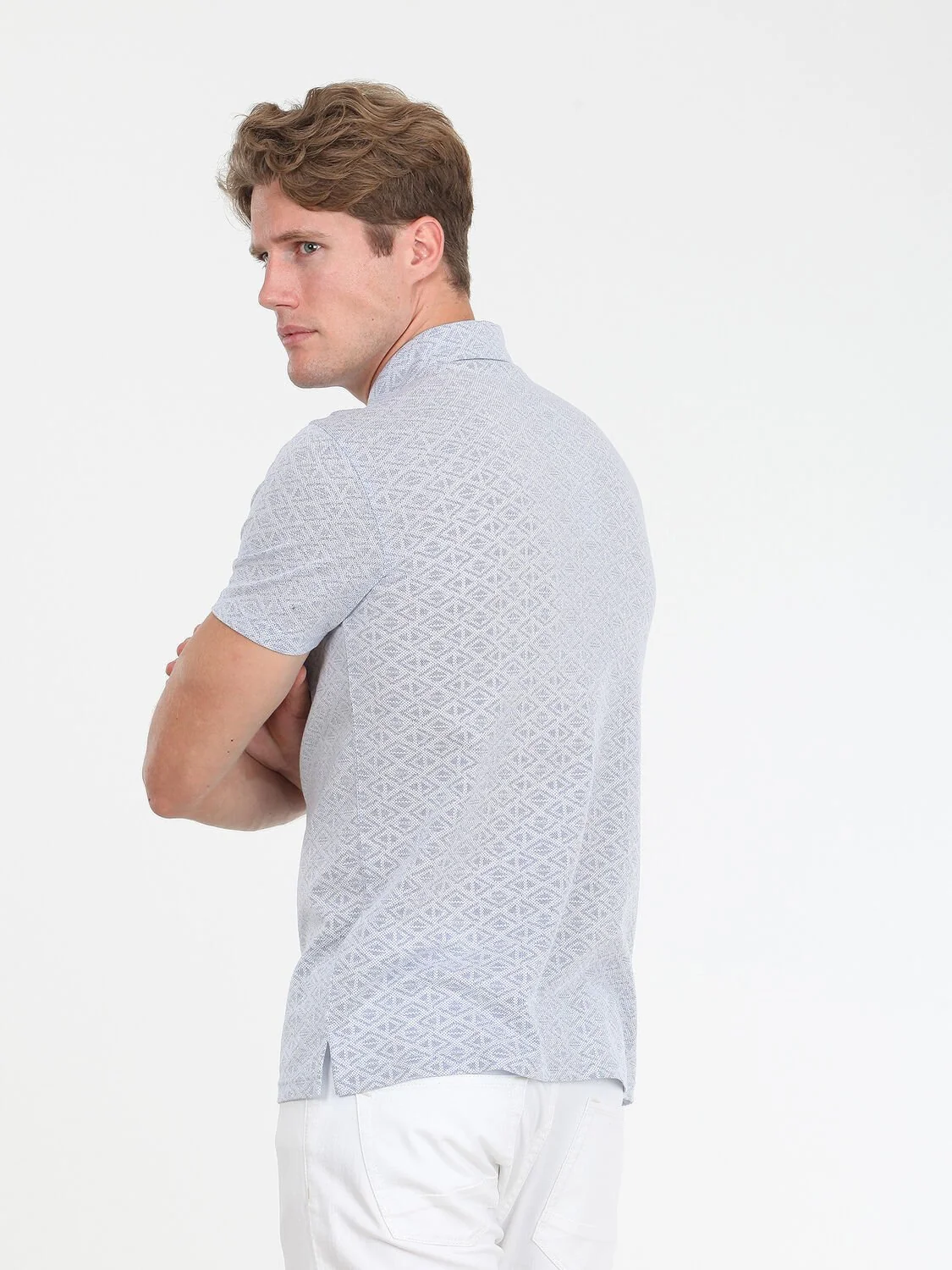 Mavi %100 Pamuk T-Shirt - 4