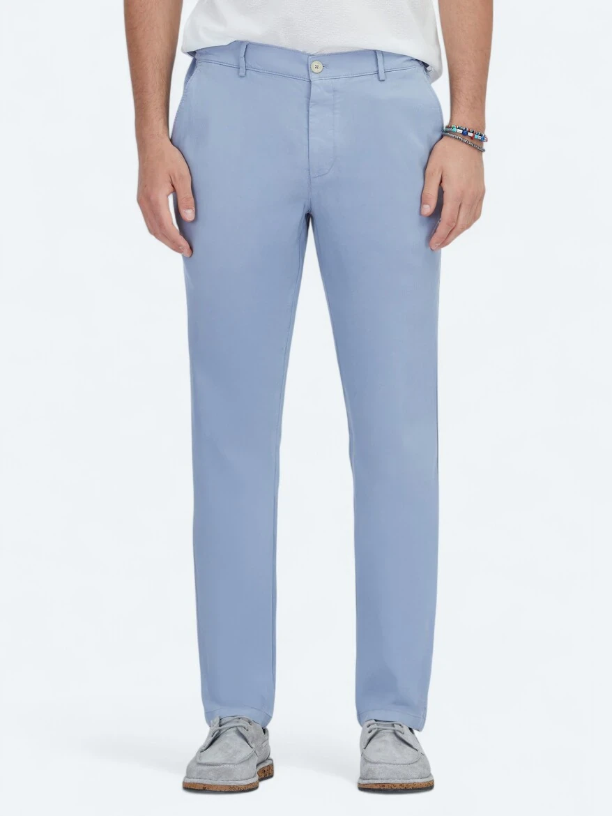 Mavi Dokuma Jogging Fit Casual Pamuk Karışımlı Pantolon - 2