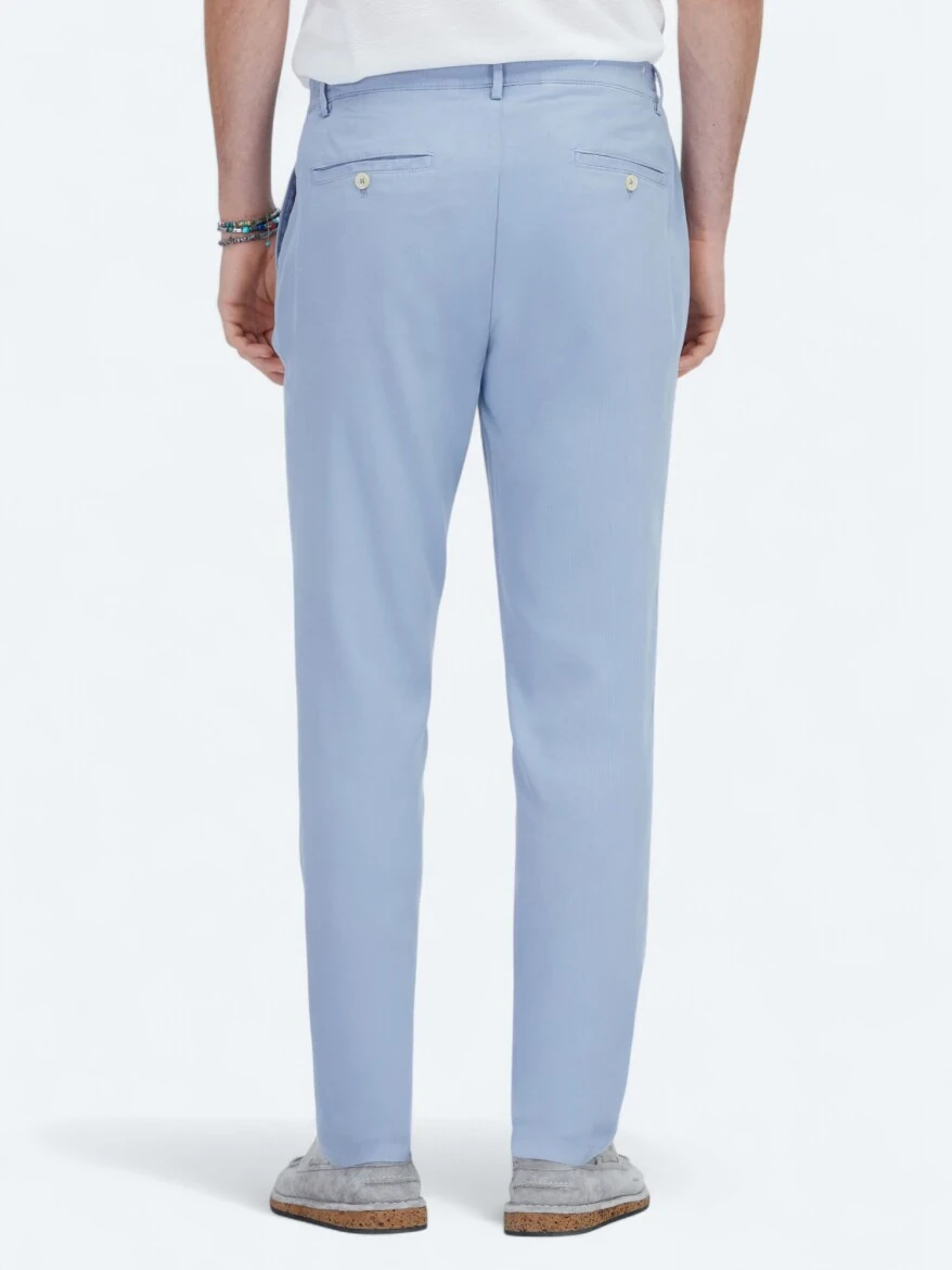 Mavi Dokuma Jogging Fit Casual Pamuk Karışımlı Pantolon - 4