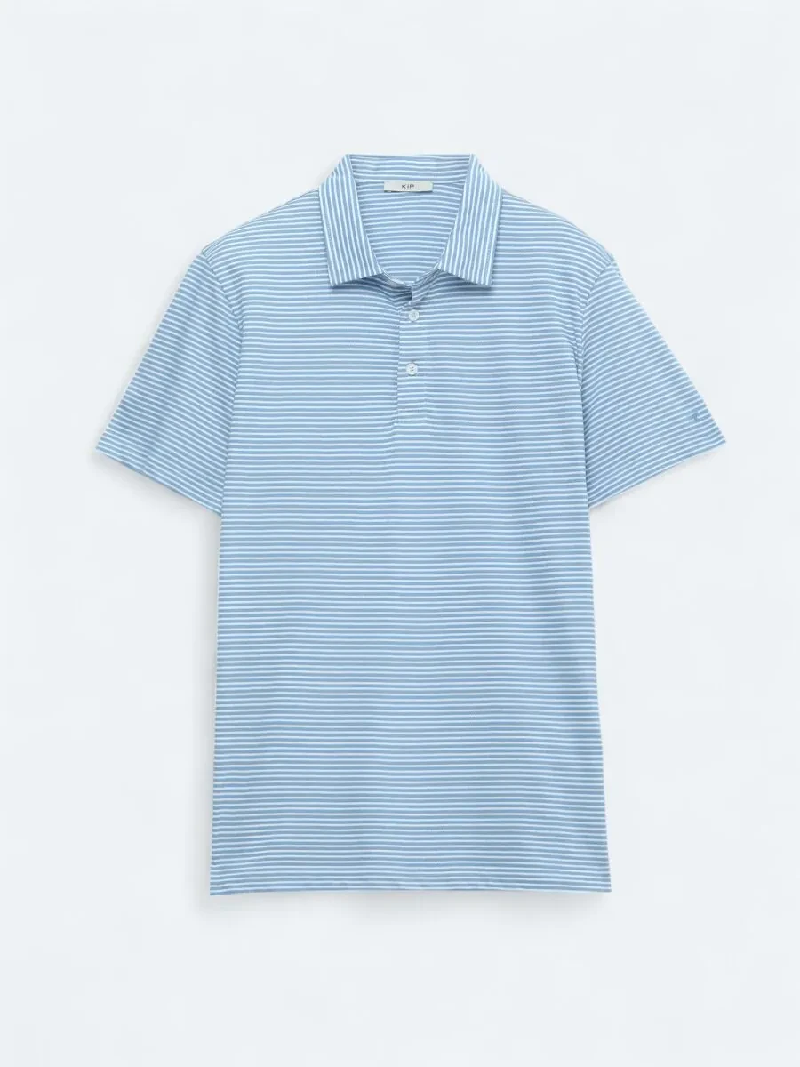 Mavi Polo Yaka %100 Pamuk T-Shirt - 1