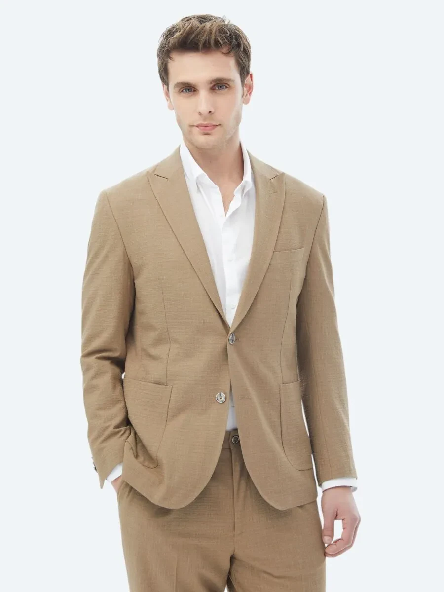 Mink Micro Modern Fit Suit - 3