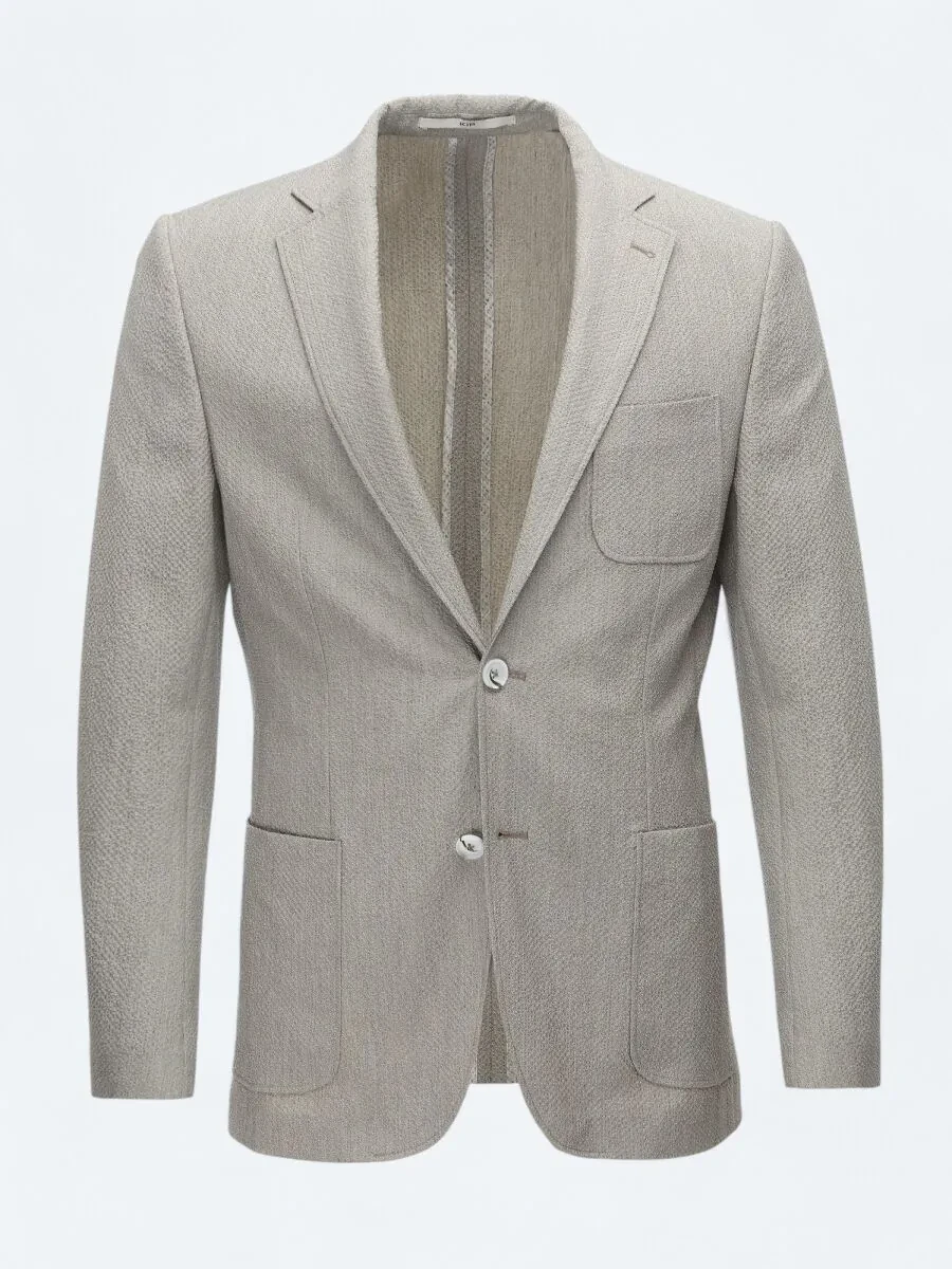 Mink Patterned Modern Fit Jacket - 8