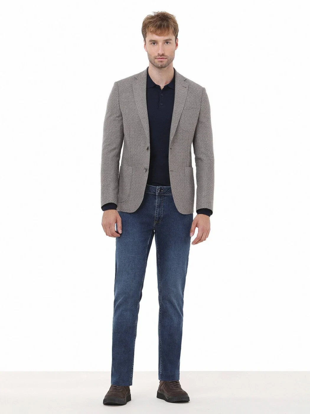 Mink Patterned Regular Fit Wool Blended Jacket - 2