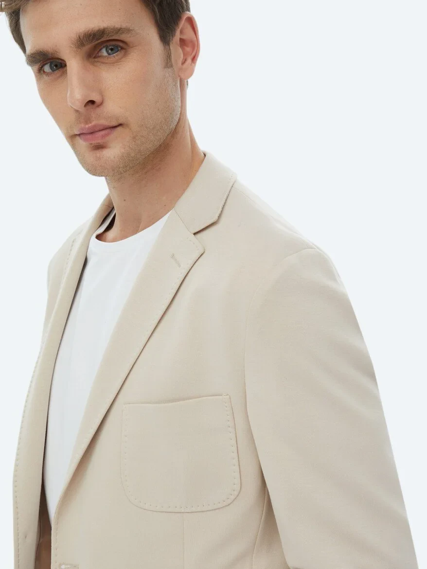 Mink Plain Modern Fit Suit - 6