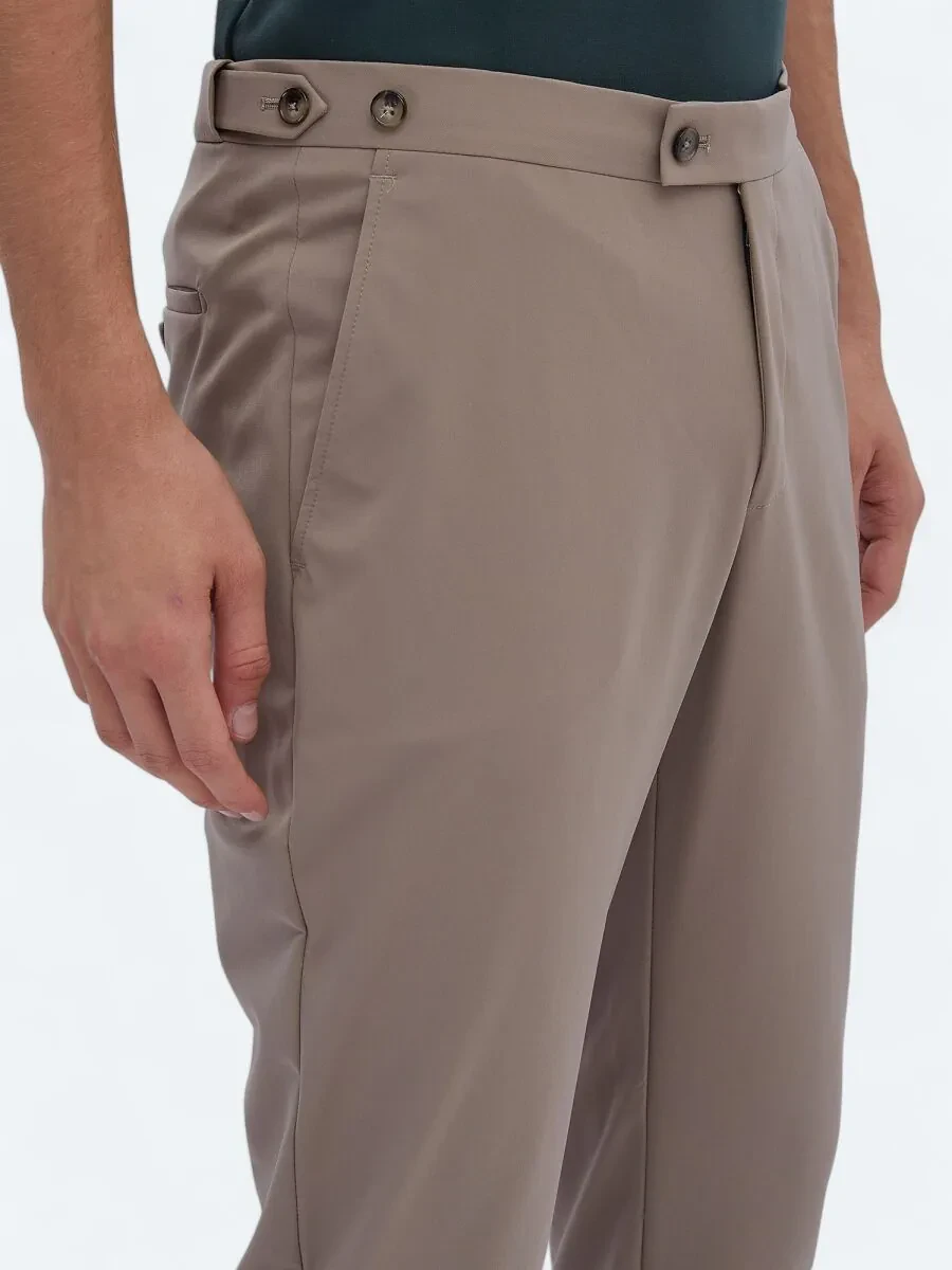 Mink Plain Modern Fit Wrinkle Free Suit - 5