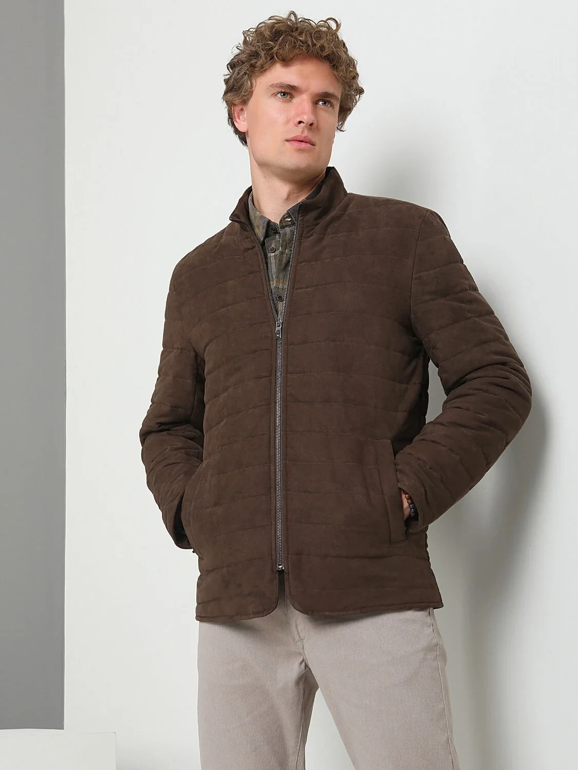 Mink Regular Fit Blazer - 1
