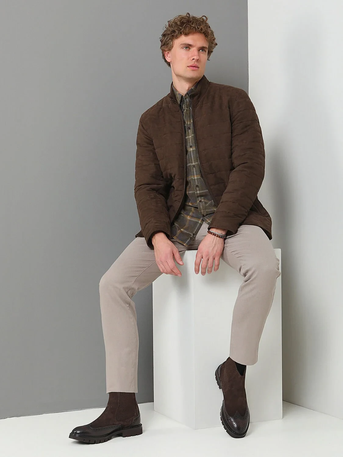 Mink Regular Fit Blazer - 3