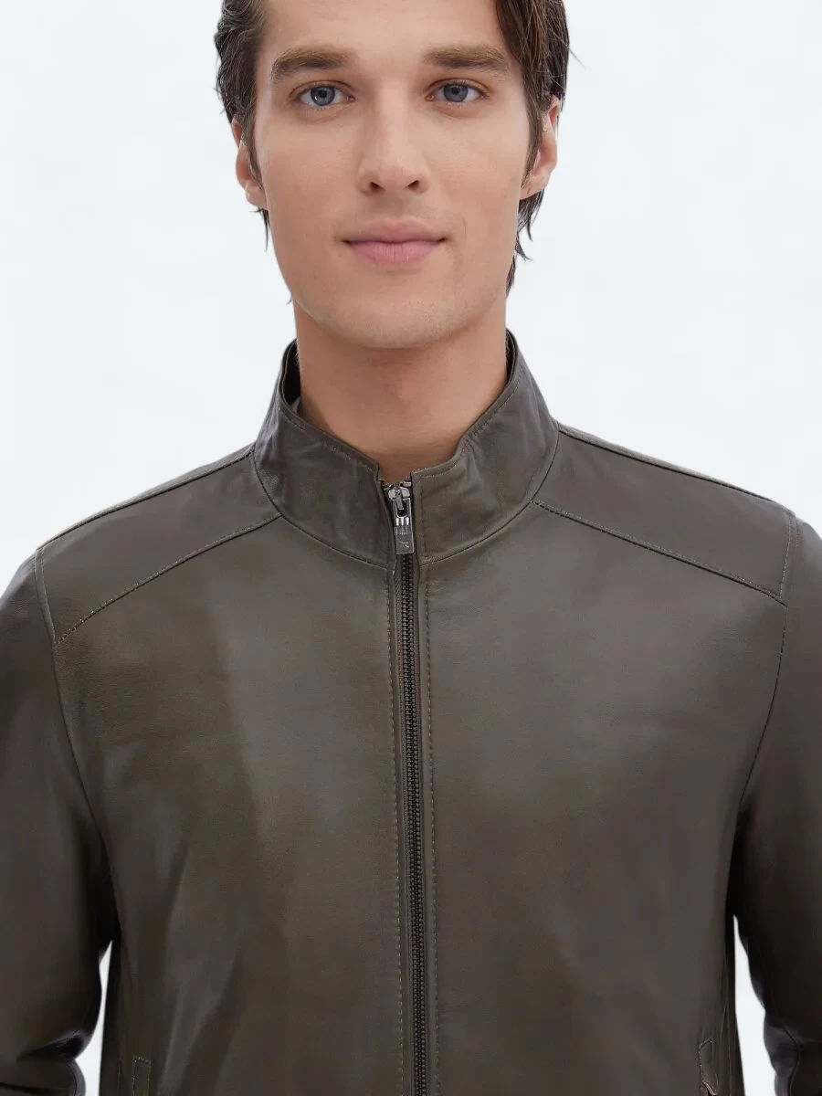 Mink Sheep Leather Leather Coat - 4