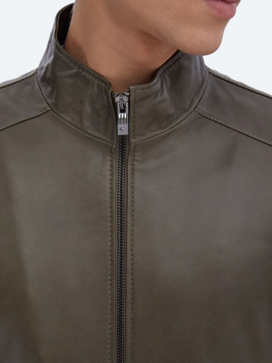 Mink Sheep Leather Leather Coat - 5