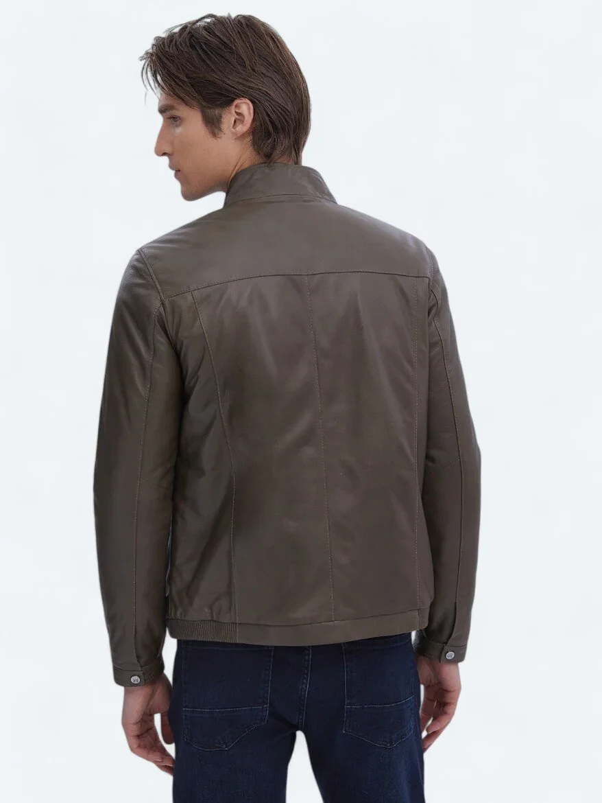 Mink Sheep Leather Leather Coat - 8