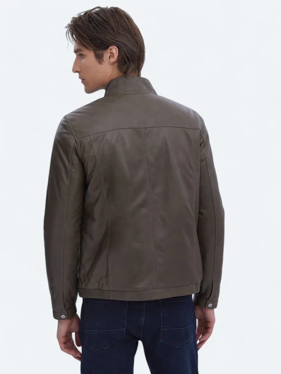 Mink Sheep Leather Leather Coat - 8