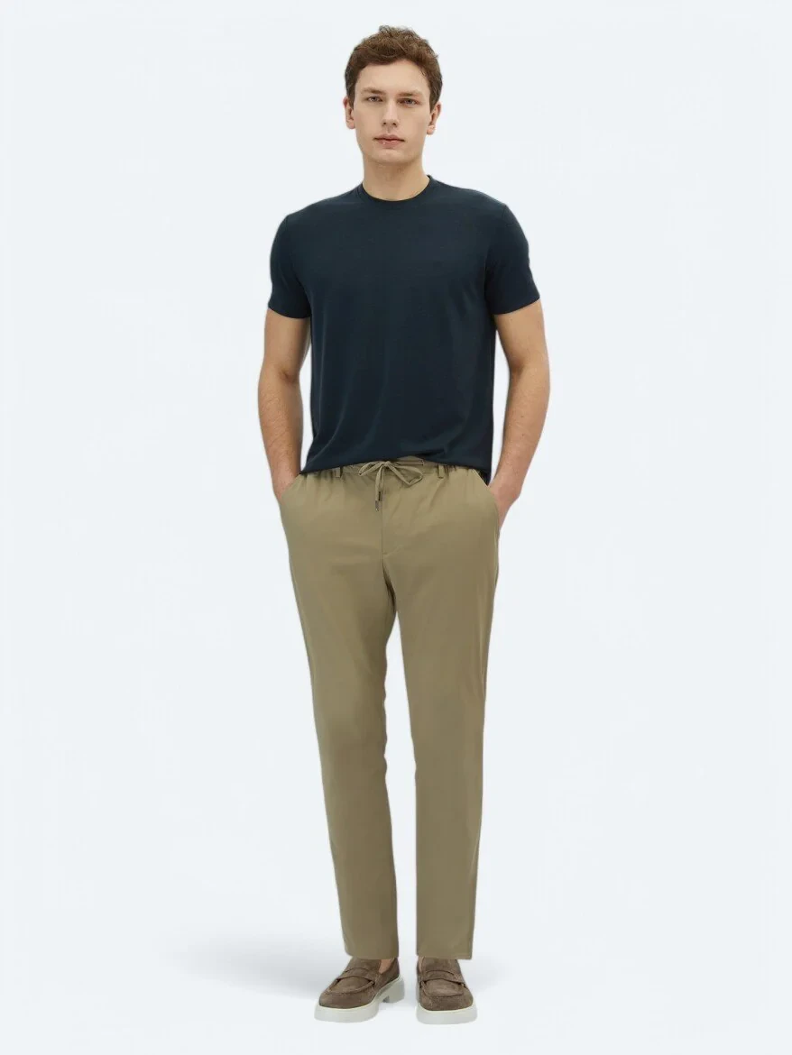 Mink Weaving Casual Trousers - 1