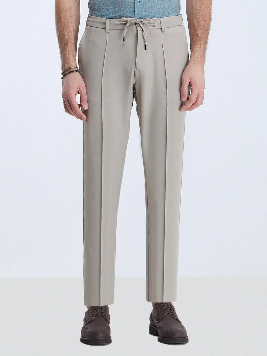 Mink Weaving Jogging Fit Casual Trousers - 1