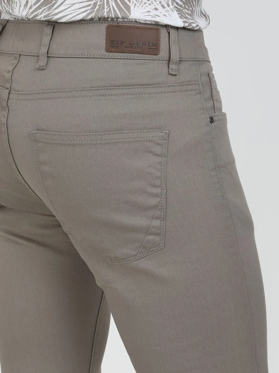 Mink Weaving Slim Fit Casual Cotton Blended Trousers - 4