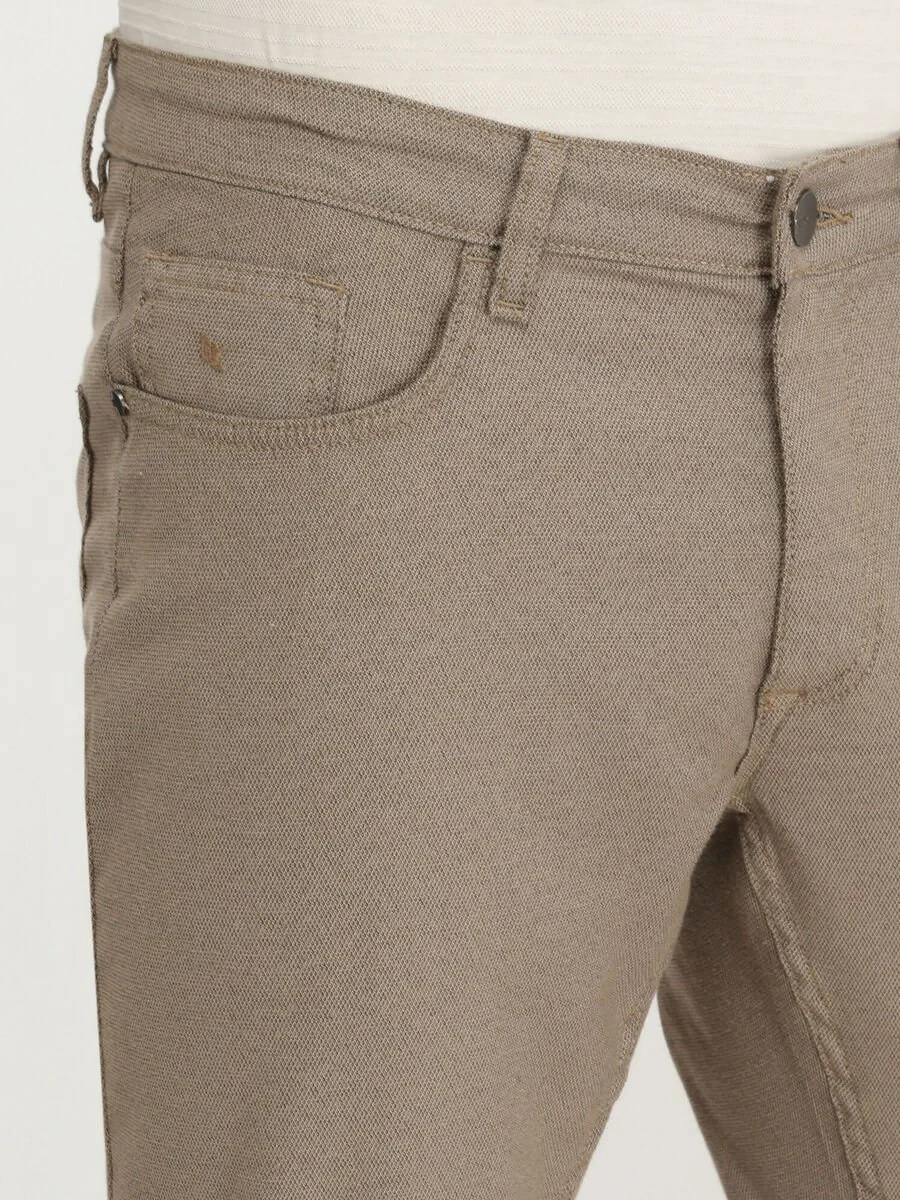 Mink Weaving Slim Fit Casual Cotton Blended Trousers - 3