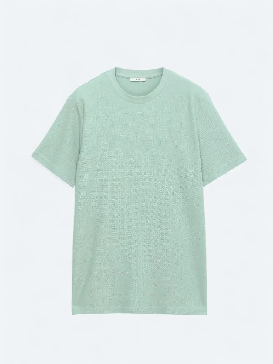 Mint Crew Neck 100% Cotton T-Shirt - 1