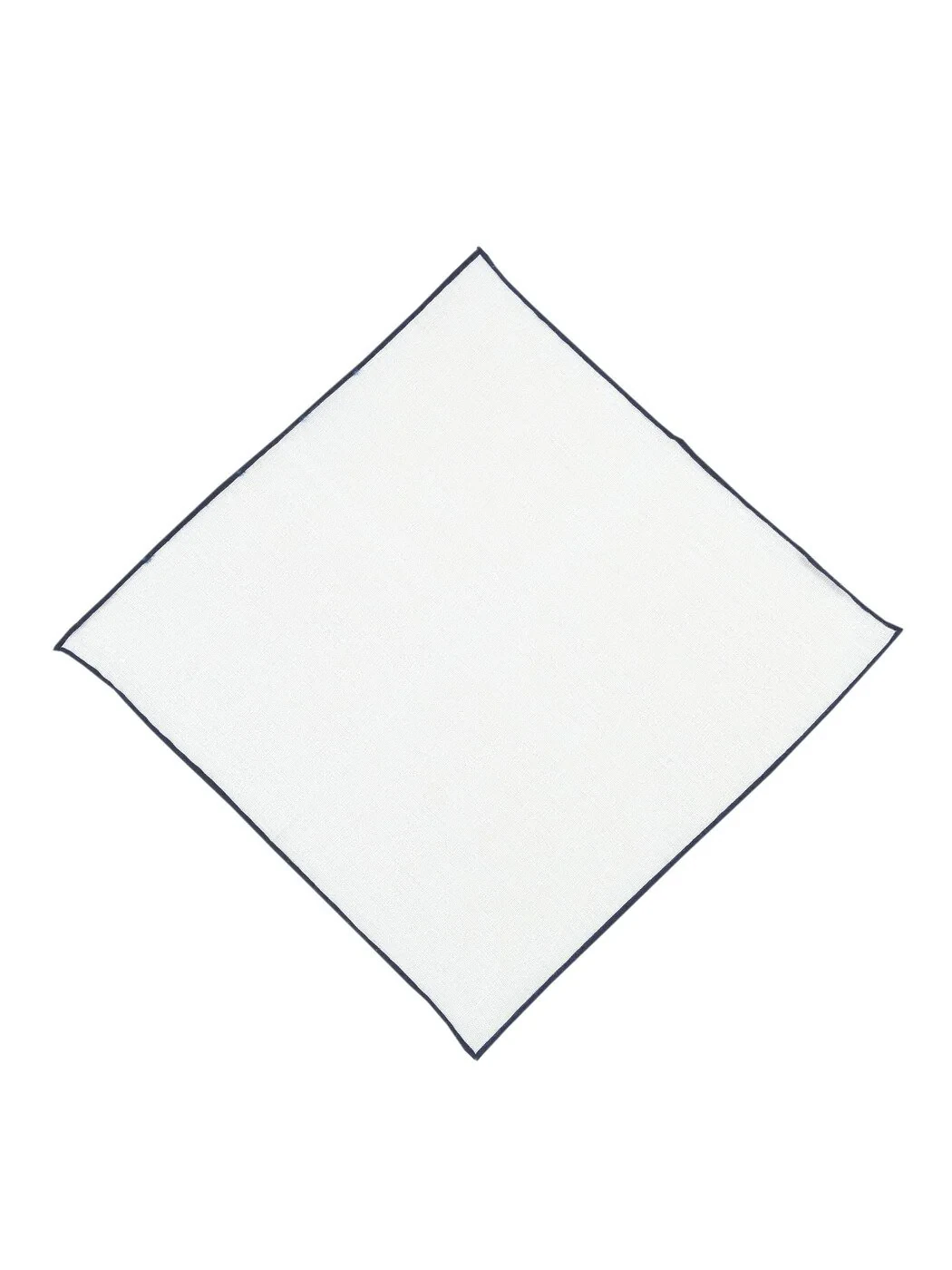 Navy Blue %100 Keten Handkerchief 