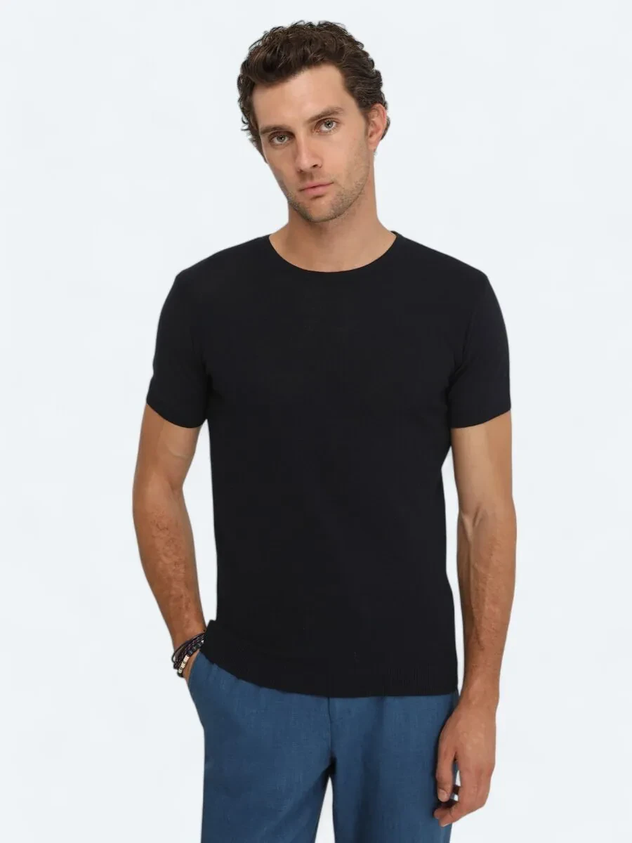 Navy Blue Knitwear - 1