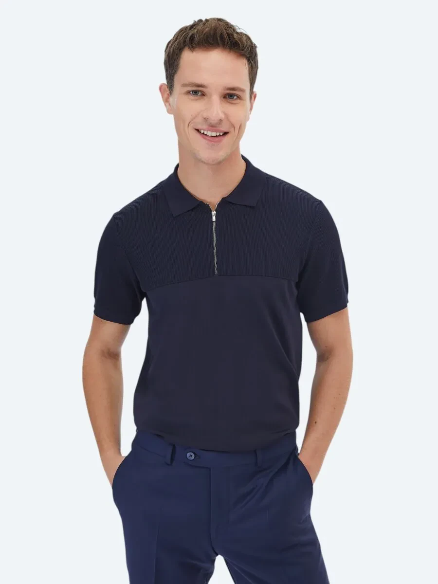 Navy Blue Knitwear - 1