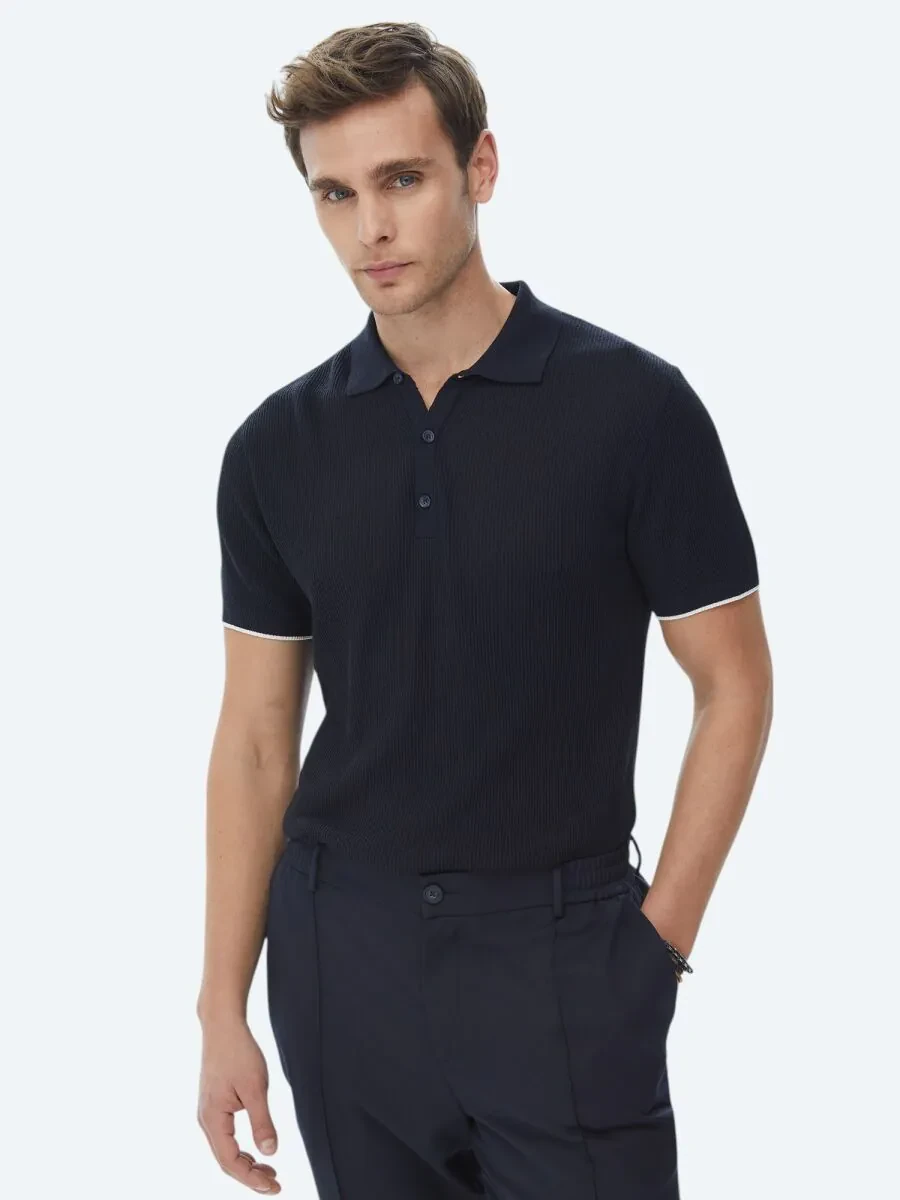Navy Blue Knitwear - 1
