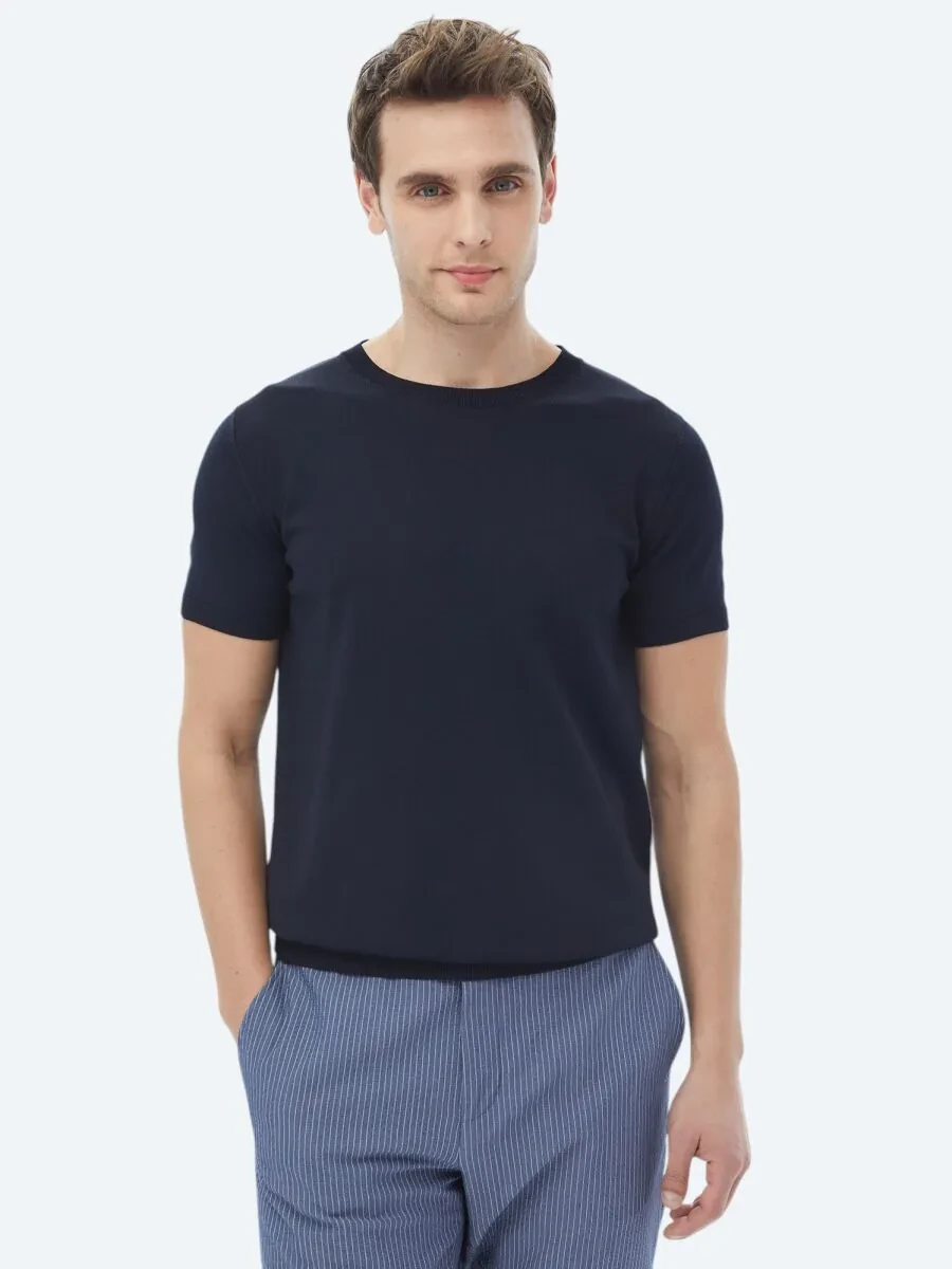 Navy Blue Knitwear - 1