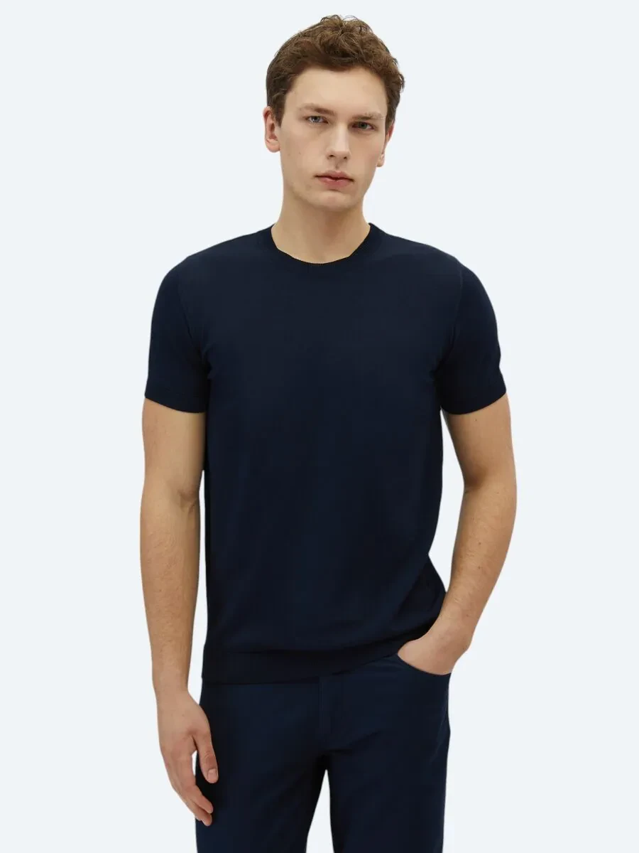 Navy Blue Knitwear - 1